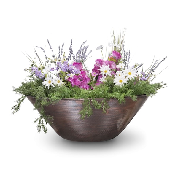 The Outdoor Plus 31 Remi Hammered Copper Planter Bowl OPT-31RCPO - main
